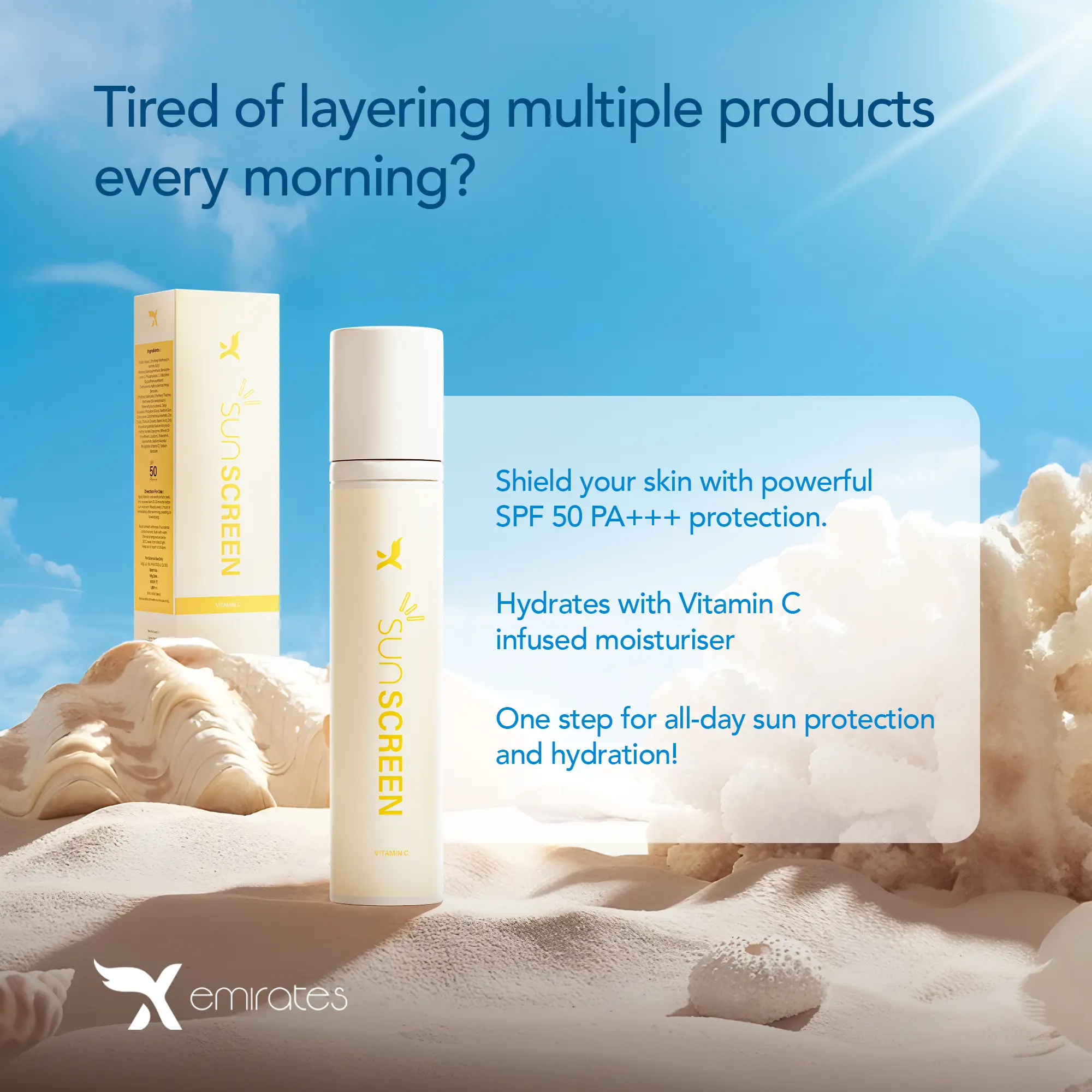 Sunscreen + Moisturizer (SPF 50 PA+++) - Image 4